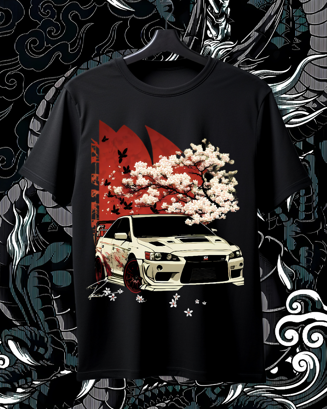 Sunset Cherry Blossom Tee