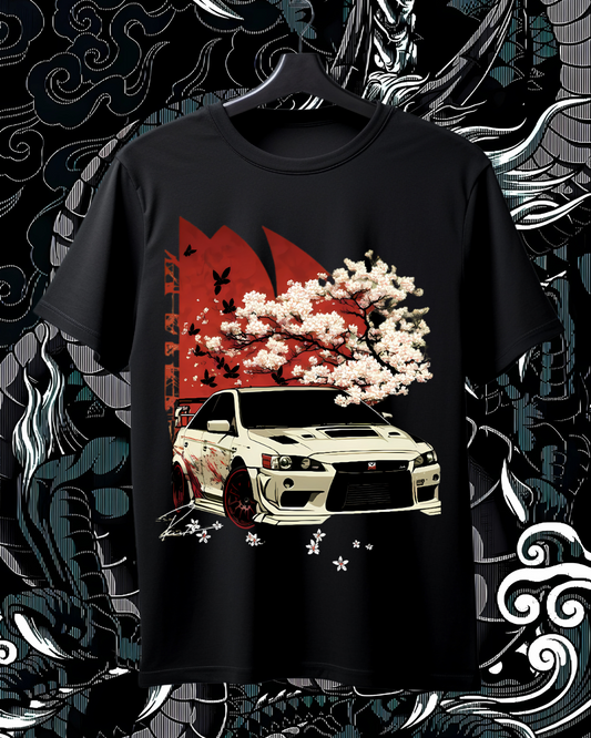 Sunset Cherry Blossom Tee